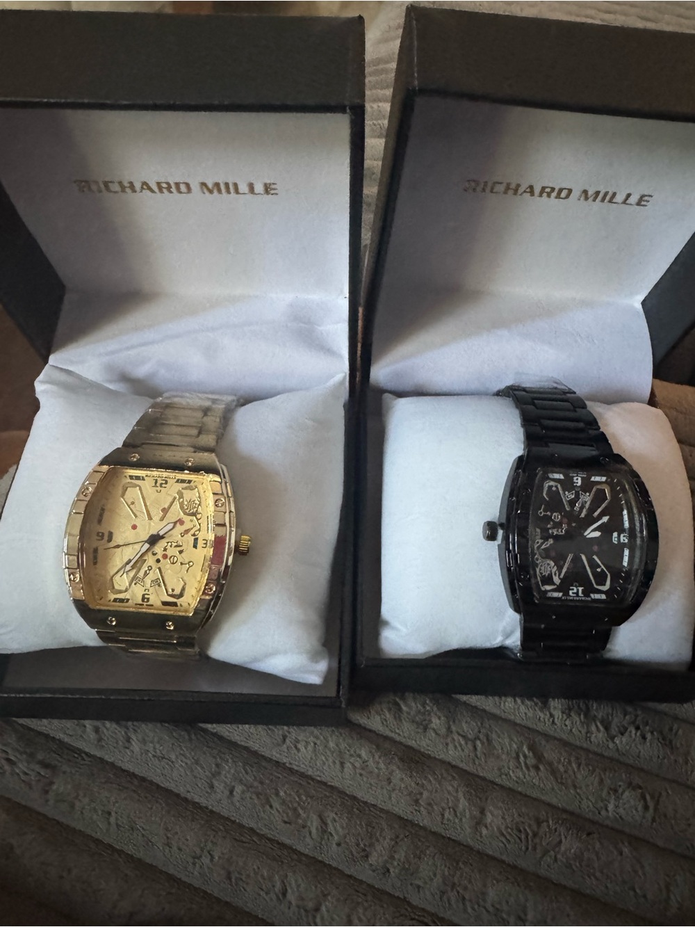 Richard Mille Men’s Watch - Gold and Black Options